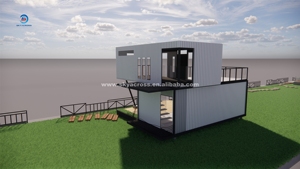 Planos de Vivienda Moderna de 2 Dormitorios en Contenedor Marítimo Modificado de 40 Pies con Panel Sándwich para Comedor - Product Image 5