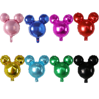 Tête de souris Ballon en aluminium pour fêtes d'enfants Anniversaire Halloween Fête des mères Baby Shower Autres occasions festives