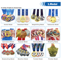 Médaille de Marathon Personnalisée en Émail Souple Or et Argent, Médaille Finisher de Natation Sportive en Métal, Fabricant avec Design Gratuit