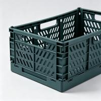 Caisse de rangement pliable en plastique, empilable, portable, mini panier organisateur en plastique pour la maison, le bureau, la cuisine, le rangement des articles divers