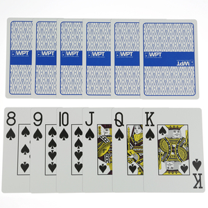 WPT Professional Casino Standard Plastic <b>Playing</b> <b>Cards</b> Waterproof Glossy PVC Poker Deck Red & Blue Double Box Set In Stock - Product Image 1