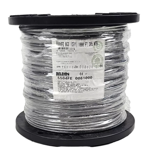    Cable de Seguridad y Audio Blindado Belden 5504FE, 6 Conductores, 22AWG, Beldfoil CMR Riser, 305m - Product Image 1