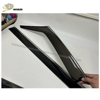 Garniture en acier inoxydable pare-pluie Injection fenêtre visière pour TOYOTA ALPHARD VELLFIRE 2023 + PMMA pare-pluie déflecteur 2024 2025