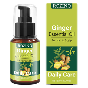 ROZINO น้ำมันหอมระเหยขิงออร์แกนิคสำหรับผมและหนังศีรษะ บำรุงและให้ความชุ่มชื้น ลดการระคายเคือง ขนาด 60 มล. - Product Image 1