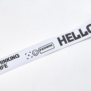 Banda elástica tejida Nylon Jacquard Correa elástica y correa fuerte de color negro 25mm - Product Image 6