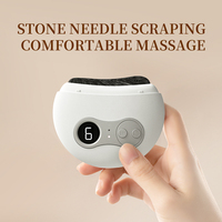 Planche de massage Gua Sha chauffante 2-en-1 avec vibration pour la relaxation corporelle et les soins de la peau, certifiée CE/ISO
