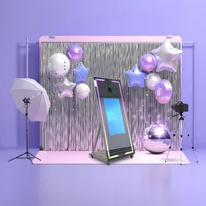 2024 Newest Selfie Mirror Photo Booth Mobile Accessories 45' Selfie Magic Photo With Camera Hot Sale Magic With Led Frames