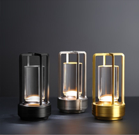 Lampe de table LED multicolore à intensité variable avec commande tactile, moderne, luxueuse, portable, rechargeable par DC, lumière décorative pour restaurant