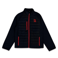 Veste matelassée personnalisée en polaire, motif lettres, respirante, écologique, réversible, imperméable, zippée, chaude, en coton pour l'hiver