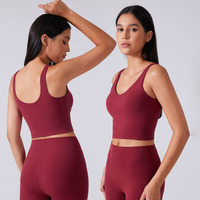 Meilleur soutien-gorge de sport simple et léger, respirant, entièrement rembourré, à maintien élevé, double push-up, pour la course à pied, tailles XXS-XXL, collection 2025