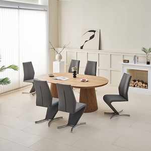 Tavolo <span class=keywords><strong>da</strong></span> Pranzo Rotondo Allungabile in <span class=keywords><strong>Legno</strong></span> Marrone Stile Rustico di Rustic Shop con Design Pieghevole per <span class=keywords><strong>Soggiorno</strong></span> e Zona Pranzo - Product Image 5
