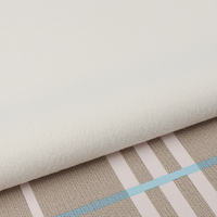 Tissu de produit en cuir souple d'impression de plaid de rayure de PVC pour la décoration de cas de lunettes de sac à main