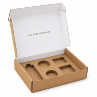 Boîte d'expédition personnalisée en carton ondulé Kraft avec insert sur mesure pour produits cosmétiques et soins de la peau – Vente en gros directe usine OEM