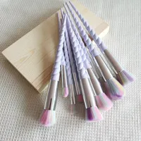 Ensemble de 10 pinceaux de maquillage professionnels, poils synthétiques doux, manche en plastique, pour le visage, le fond de teint, pinceaux de maquillage cosmétiques, beauté féminine