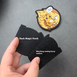 Hago lo que quiero Parches bordados de gato arcoíris Pegatinas creativas para mochila al aire libre y banda para el brazo para prendas - Product Image 4