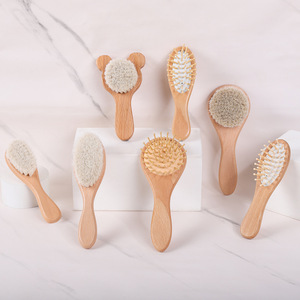 Brosse à cheveux carrée en bambou personnalisée pour enfants, coussin d'air en bambou, brosse à cheveux en bois Mason Pearson - Product Image 5