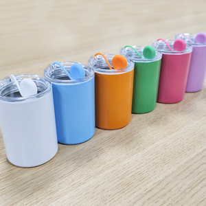 Topjlh personalizado impreso miniatura Mini vaso <span class=keywords><strong>de</strong></span> chupito Mini vaso sublimación con tapa llavero Metal paja <span class=keywords><strong>vasos</strong></span> <span class=keywords><strong>de</strong></span> chupito - Product Image 5