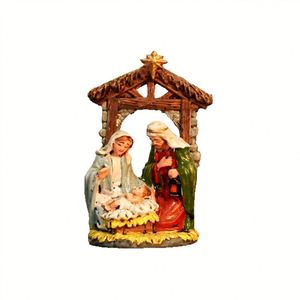 Nativity Scene Religious Resin Figurine-Artistic Christian Home Decor for Living Room & Bedroom - Product Image 5