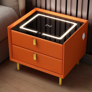 Đèn ngủ phòng ngủ hiện đại đơn giản sang trọng cao cấp bằng gỗ nguyên khối có loa tích hợp bàn cạnh giường thông minh - Product Image 3