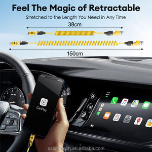 <span class=keywords><strong>Cable</strong></span> de resorte 4 en 1 Usb en espiral a L/Type-C 60W <span class=keywords><strong>Cable</strong></span> de carga rápida Coche <span class=keywords><strong>Android</strong></span> <span class=keywords><strong>Auto</strong></span> Diseño compacto Carga multidispositivo - Product Image 5