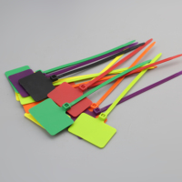 Différents styles d'attaches de câble en nylon et plastique étiquettes d'inspection de câble pour étiquette de fil attaches zippées avec étiquette personnalisables multicolores