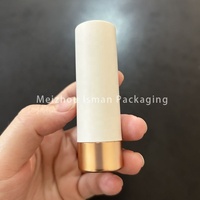 Tube de rouge à lèvres rond mat rose et blanc ISMAN Luxury 3,5g, conteneur vide pour baume à lèvres 12,1 mm, vente en gros, emballage marque privée Pro