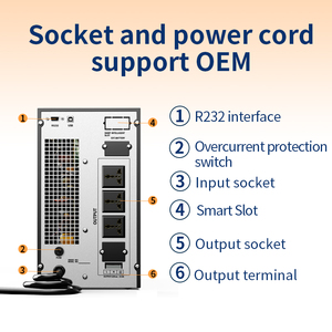 Système d'alimentation de secours UPS en ligne à onde sinusoïdale pure haute fréquence 3 kVA, 6 kVA, 10 kVA - Product Image 2