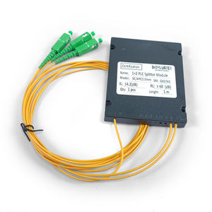 PLC Splitter 1x2 kotak ABS serat optik tipe SC/APC konektor Singlemode FTTH <span class=keywords><strong>2</strong></span>.0mm/<span class=keywords><strong>3</strong></span>.0mm - Product Image 2