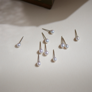 Bijoux en argent sterling 925 Dainty Boucles d'oreilles en <span class=keywords><strong>perles</strong></span> d'eau douce Boucles d'oreilles en <span class=keywords><strong>perles</strong></span> <span class=keywords><strong>de</strong></span> <span class=keywords><strong>culture</strong></span> - Product Image 3