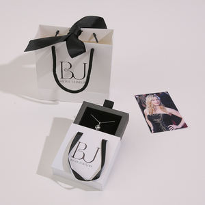 Custom Logo Pink Black Drawer Jewellery Packaging Gift <b>Box</b> with Handle Slide Pull Out Cardboard <b>Box</b> for Necklace <b>Ring</b> Earring - Product Image 1