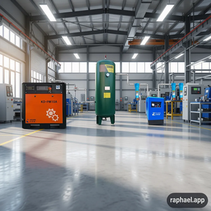 Compresseur d'air à vis à aimant permanent VSD KELAIDE KD-PM10A, lubrifié, 380V, industriel, refroidi, 11-37KW, garantie 5 ans - Product Image 2