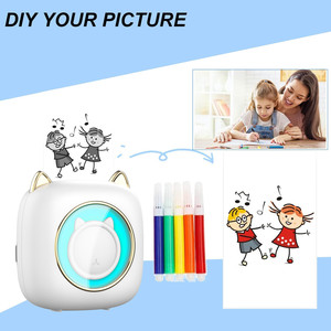 เครื่องพิมพ์ขนาดเล็กคุณภาพสูง C23 สำหรับนักเรียน ความละเอียดการพิมพ์ 200DPI เครื่องพิมพ์พกพาอเนกประสงค์ ผู้ช่วยการเรียนรู้ เครื่องพิมพ์ฉลาก - Product Image 2