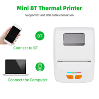 Imprimante thermique portable mobile BT 58 mm Mini imprimante sans fil 2 pouces pour Android Imprimante d'étiquettes POS PDA Imprimante de codes-barres
