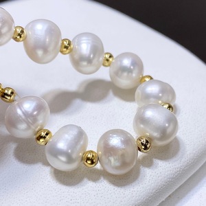 Vòng tay ngọc trai nước ngọt tự nhiên đặt làm theo yêu cầu, kiểu dáng thời trang, vòng tay ngọc trai phong cách Fu - Product Image 5