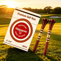 Tee de golf en bois dur de luxe abordable, motif couronne sexy, incassable, avec fossettes, marqueur de tee de golf, Matchbox Kustom Plastico S, vente en gros