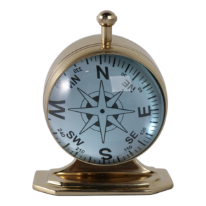 Orologio da Tavolo Classico Bifacciale in Metallo e Vetro per Soggiorno, Ufficio e Caminetto - Product Image 4