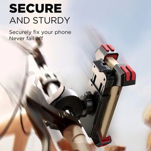 Support universel de téléphone portable pour guidon de vélo Compatible avec le support de téléphone de moto <span class=keywords><strong>réglable</strong></span> de 4.7 à 6.8 pouces - Product Image 3