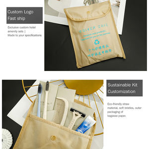 Kit <span class=keywords><strong>de</strong></span> toilette d'hôtel 5 étoiles <span class=keywords><strong>de</strong></span> luxe personnalisé avec sacs en papier effet pierre, comprenant un kit dentaire et un mini-<span class=keywords><strong>savon</strong></span> <span class=keywords><strong>pour</strong></span> chambre d'hôtes - Product Image 2