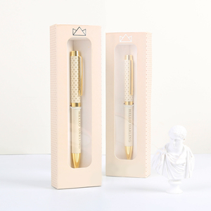 Ttx Hot Bán tùy chỉnh OEM truyền nhiệt thăng hoa Hộp Bút Set Kawaii khuyến mại kim loại bóng điểm bút Đức mực 2-năm - Product Image 2