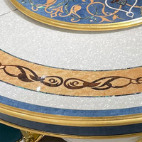 Luxuriöses Klassisches Königliches Antikes Europäisches Design Möbelset mit 8, 10, 12 Sitzplätzen Esstisch und Stühlen für Hotel, Villa, Zuhause