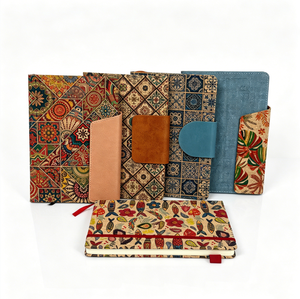 Carnet de notes A5 en liège texturé avec élastique – Fournitures scolaires et de bureau en gros - Product Image 4