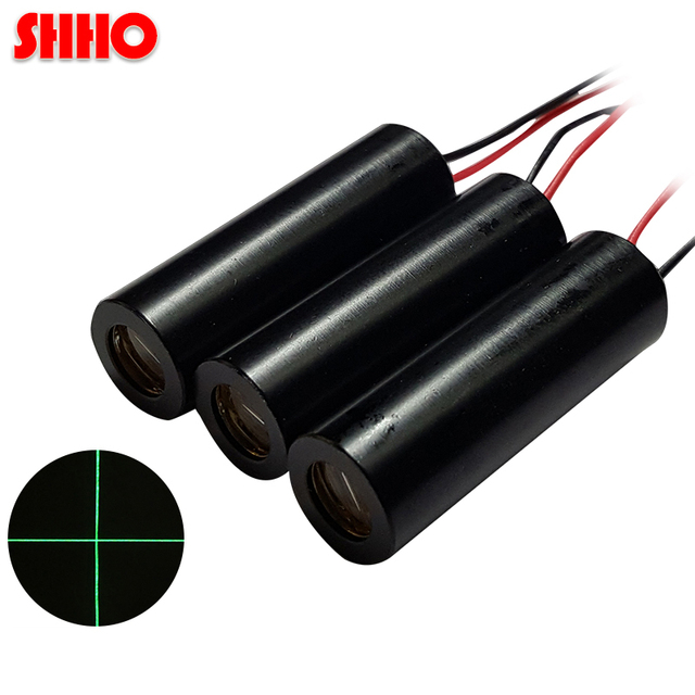 High Quality 520nm 10mw Green Cross Laser Module Industrial Class Scanner Positioning Locator Transmitting Tube Laser Launcher