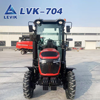 Tracteur agricole miniature haute précision 4x4, mini tracteur diesel 70 CV avec tondeuse pour l'entretien des pelouses et des pâturages