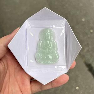 Natural 100% Myanmar a Grade Green <strong>Jade</strong> <strong>Jewelry</strong> Making Type a <strong>Jade</strong> Guanyin Chinese <strong>Carved</strong> Lucky Pendant Chinese Classical - Product Image 3