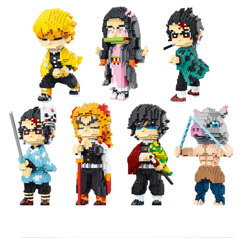 Compatible with Legos anime demon slayer figures building block puzzle assembly toys for Creative ornaments