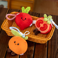 Fruit Party Pop Bittere Kalebas Tomat Pluche Speelgoed Hangertje Geborduurd Valentijnsdag Stressverlichting Schattig Feestdag Cadeau Groothandel