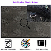 Tapis personnalisé en velours cristal, motif ethnique persan vintage, lavable, pour salon, chambre à coucher, vente en gros