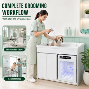 Station de toilettage professionnelle 2-en-1 <span class=keywords><strong>pour</strong></span> animaux de compagnie, station de lavage intelligente <span class=keywords><strong>pour</strong></span> chiens avec séchoir <span class=keywords><strong>automatique</strong></span> intégré <span class=keywords><strong>pour</strong></span> salon d'animaux - Product Image 1