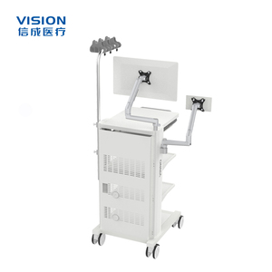 Công nghiệp-phong cách y tế Xe đẩy bệnh viện đồ nội thất với màn hình gắn điện thoại di động nội soi Xe đẩy bền nhẹ - Product Image 2