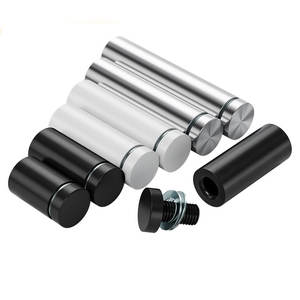 الفولاذ المقاوم للصدأ الاكريليك المواجهة علامات الإعلان الزجاج فاصل espaciador دي aluminio الخيوط الحائط الزجاج المواجهة - Product Image 1